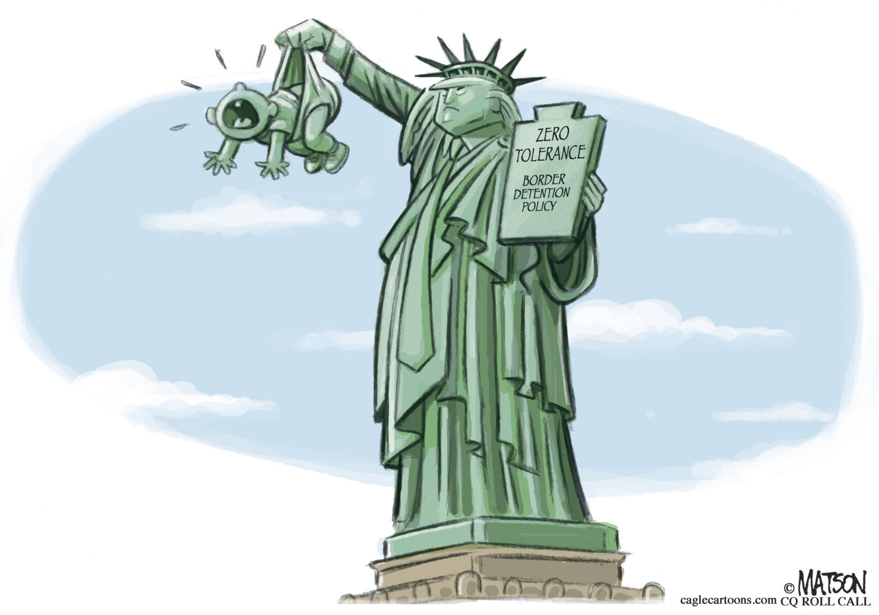 Statue Of Zero Tolerance by RJ Matson, CQ Roll Call